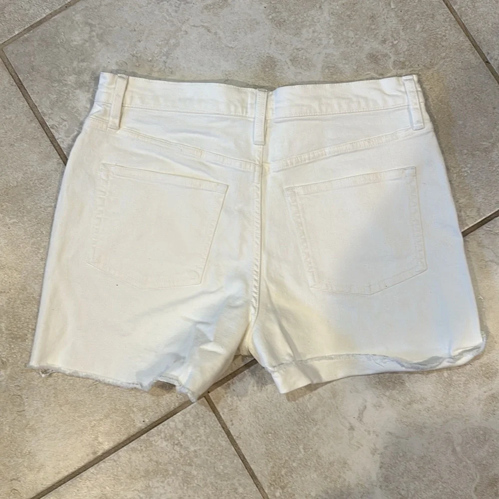 J. Crew White Denim Jean Shorts